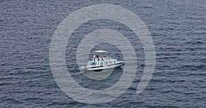 Huatulco Mexico tour boat in Pacific ocean 4K