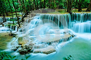 Huay Mae Khamin - Waterfall, Flowing Water, paradise in Thailand