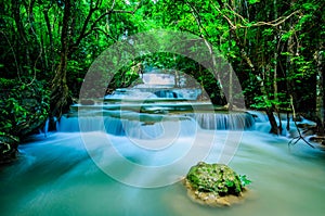 Huay Mae Khamin - Waterfall, Flowing Water, paradise in Thailand