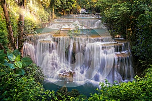 Huay mae khamin waterfall photo