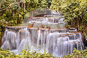 Huay Mae khamin waterfall photo