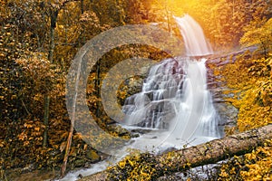 Huay Saai Leung Waterfall is a beautiful Waterfalls in the rain forest jungle Thailand