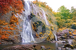 Huay Saai Leung Waterfall is a beautiful Waterfalls in the rain forest jungle Thailand