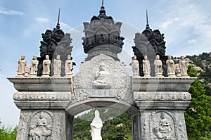 Huayan Buddhist temple gate qingdao china