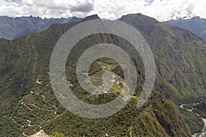 Huaynapicchu Mountain, Machu Picchu, Peru - Ruins of Inca Empire city