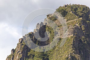 Huaynapicchu Mountain, Machu Picchu, Peru - Ruins of Inca Empire city