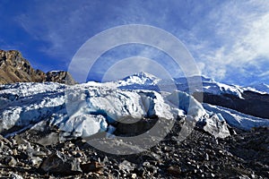 Huaytapallana, deglaciation snow photo