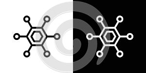 Hub icon vector set on white background