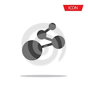 Hub network connection icon vector isolated on background