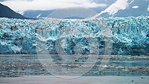 Hubbard Glacier In Alaska`s Inside Passage