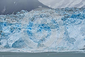 The Hubbard Glacier while melting, Alaska