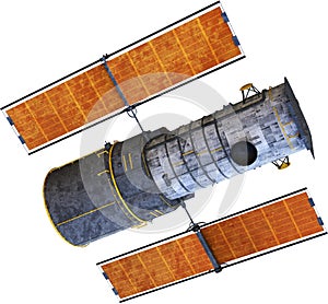 Hubble Telescope, Space Satellite, Isolated