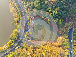 Hubei Wuhan East Lake Scenic Area Late Autumn Scenery