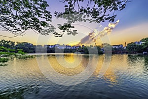 The Huc Bridge in the Lake of the Returned Sword