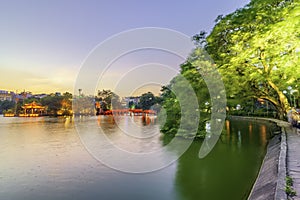 The Huc Bridge in the Lake of the Returned Sword