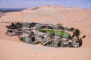 Hucachina oasis and sand dunes, Peru