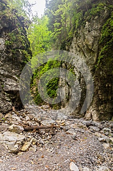 Soutěska Hučiaky v Nízkých Tatrách, Slovensko