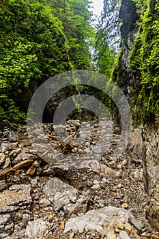 Huciaky gorge in Nizke Tatry mountains, Slovak