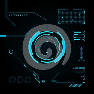 HUD and GUI set. Futuristic User Interface.