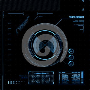 HUD and GUI set. Futuristic User Interface.