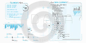 HUD interface elements with part of the code C Plus Plus.