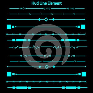 Hud line elements,Head Up Display photo