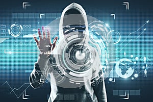 HUD and malware concept