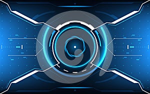 HUD panel User interface.Futuristic concept.vector and illustration