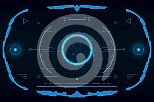 HUD panel VR User interface.Futuristic concept.vector and illustration - Vector