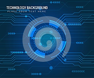 HUD. Radar screen. Futuristic user interface. Vector illustration for your design. Technology background