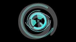 HUD Round Frames or Borders, SCi fi Circular neon elements for ui interface