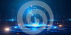 HUD technology interface. futuristic technology background