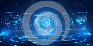 HUD technology interface. futuristic technology background