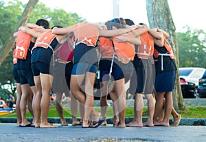 Huddle Before Race