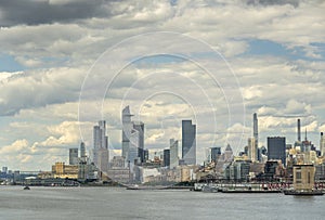 30 Hudson Yards skyscraper behind Chelsey golfclub and Pier 40, New York, USA photo