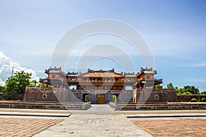 Hue capital in Hue Vietnam September 2020: Scenes of the castles in Bana Hills in Da Nang