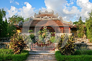 Hue Citadel garden house. Hue, Vietnam