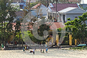 Life In Lang Co Town, A Small Town Of Thua Thien Hue Province, Vietnam.