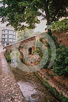 The Huecar river in the city of Cuenca photo