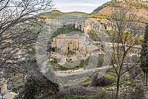 Huecar river gorge and old monastery of San Pablo. Europe Spain Castilla la Mancha Cuenca photo