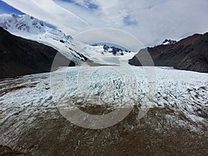 Huemul Circuit`s glacier