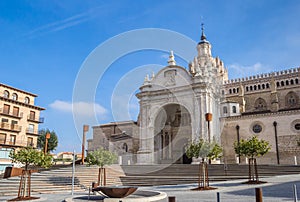 Huerta Cathedral in the historical center of Tarazona photo