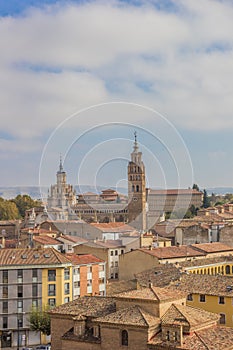 Huerta Cathedral in the skyline of Tarazona photo