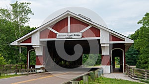 Hueston Woods Covered Bridge in Preble County, Ohio