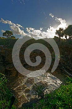 Hufangalupe Natural Land Bridge, Tongatapu island, Kingdom of Tonga.