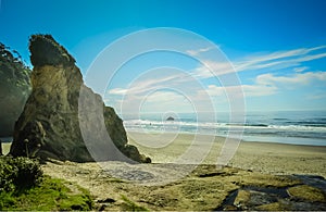 Hug Point, Cannon Beach, Oregon,USA. Pacific Coastline