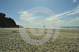 Hug Point, Cannon Beach, Oregon,USA. Pacific Coastline