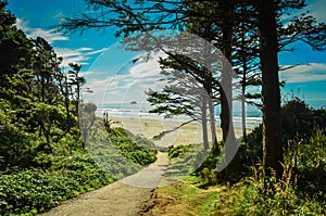 Hug Point, Cannon Beach, Oregon,USA. Pacific Coastline