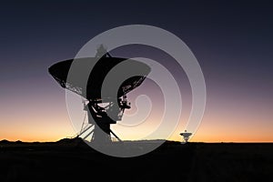 Huge antenna dish at Very Large Array