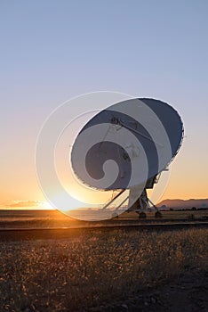 Huge antenna dish at Very Large Array